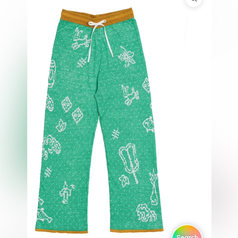 YANYAN NWT munzi girl linen easy pant -peppermint -large - Picture 8 of 11